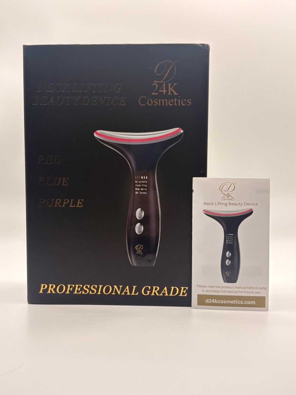 D24K Cosmetics Neck Lifting Beauty Device LED & EMS MSRP $3000 NIB